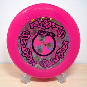 Vintage Frisbee Disc Pink Holographic Shredder Flying Disc Ultimate Sport Toy